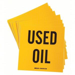 DESCRIPTION: (11) PACKS OF (100) DOT HANDLING LABEL BRAND/MODEL: DOT #1UW48 INFORMATION: "USED OIL" SIZE: 6" W RETAIL$: $129.69 EA QTY: 11