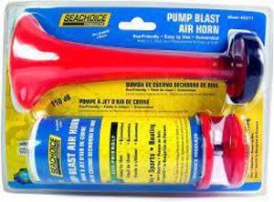 DESCRIPTION: (3) PUMP BLAST AIR HORN BRAND/MODEL: SEACHOICE #46311 RETAIL$: $19.21 EA QTY: 3