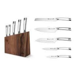 DESCRIPTION: (1) KNIFE SET BRAND/MODEL: CANGSHAN SIZE: 6PC RETAIL$: $230.00 EA QTY: 1