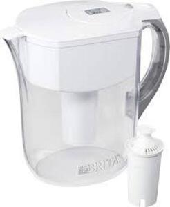 DESCRIPTION: (1) DRINKING WATER PITCHER BRAND/MODEL: BRITA INFORMATION: WHITE SIZE: 10 CUP RETAIL$: $38.79 EA QTY: 1