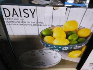 DESCRIPTION: (1) SET OF (2) BOWL SET BRAND/MODEL: DAISY #1630821 RETAIL$: $40.00 EA QTY: 1