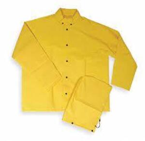 DESCRIPTION: (12) FLAME RESISTANT RAIN JACKET BRAND/MODEL: CONDOR #5AF45B INFORMATION: YELLOW SIZE: 3 XL RETAIL$: $40.36 EA QTY: 12