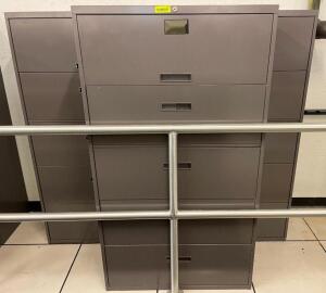 DESCRIPTION (3) 5-DRAWER FILING CABINETS SIZE 36"X18"X64" THIS LOT IS SOLD BY THE PIECE QUANTITY: X BID 3