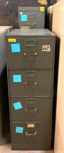 DESCRIPTION (2) STEEL FILING CABINETS THIS LOT IS SOLD BY THE PIECE QUANTITY: X BID 2