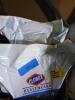 DESCRIPTION: (2) BAGS OF GERMICIDAL WIPES BRAND/MODEL: CLOROX HEALTHCARE SIZE: 110 PREMOISTENED WIPES RETAIL$: $20.00 EA QTY: 2 - 3