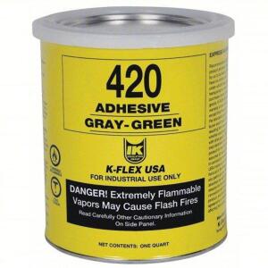 DESCRIPTION: (1) CONTACT ADHESIVE BRAND/MODEL: K-FLEX USA #45AR81 SIZE: 1 QT RETAIL$: $68.35 EA QTY: 1