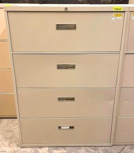 DESCRIPTION (6) 4-DRAWER FILING CABINETS SIZE 36"X18"X52" THIS LOT IS SOLD BY THE PIECE QUANTITY: X BID 6