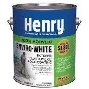 DESCRIPTION: (1) ENVIRO-WHITE EXTREME ELASTOMERIC ROOF COATING BRAND/MODEL: HENRY INFORMATION: WHITE SIZE: 1 GALLON RETAIL$: $44.45 EA QTY: 1