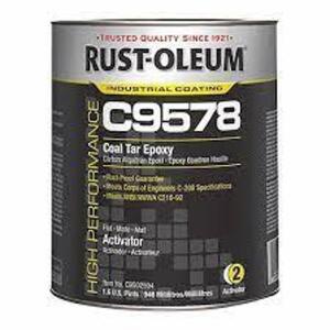 DESCRIPTION: (1) COAL TAR EPOXY BRAND/MODEL: RUST-OLEUM C9578 INFORMATION: BLACK SIZE: 1 GALLON RETAIL$: $131.79 EA QTY: 1