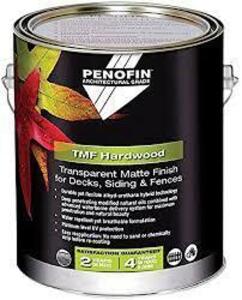 DESCRIPTION: (1) HARDWOOD STAIN BRAND/MODEL: PENOFIN TMF INFORMATION: TRANSPARENT MATTE FINISH SIZE: 1 GALLON RETAIL$: $460.00 EA QTY: 1