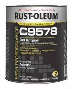 DESCRIPTION: (1) COAL TAR EPOXY BRAND/MODEL: RUST-OLEUM C9578 INFORMATION: GRAY PRIMER SIZE: 1 GALLON RETAIL$: $131.79 EA QTY: 1