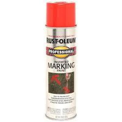 DESCRIPTION: (6) INVERTED MARKING PAINT BRAND/MODEL: RUST-OLEUM #V2358838 INFORMATION: RED ORANGE SIZE: 15 FL OZ RETAIL$: $16.05 EA QTY: 6