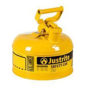 DESCRIPTION: (1) SAFETY CAN, TYPE II BRAND/MODEL: JUSTRITE INFORMATION: YELLOW SIZE: 5 GALLONS RETAIL$: $121.00 EA QTY: 1