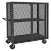 DESCRIPTION: (1) WELDED MESH SECURITY CART W/ADJUSTABLE SHELVES BRAND/MODEL: HTL-2460-DD-1AS-95 INFORMATION: 2000LB CAPACITY, (2) SWIVEL CASTERS, (2)