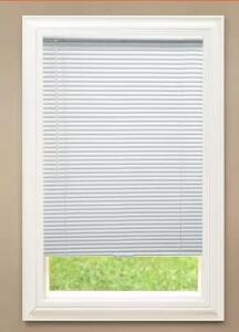 (3)- WHITE CORDLESS VINYL BLINDS