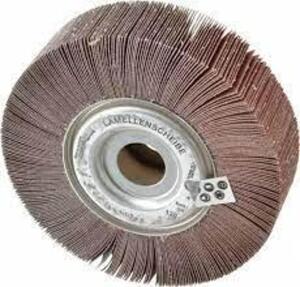 DESCRIPTION: (6) UNMOUNTED FLAP WHEEL BRAND/MODEL: LAMELLENSCHEIBE INFORMATION: ALUMINUM OXIDE SIZE: 6" X 1-1/2" X 1" RETAIL$: $42.74 EA QTY: 6