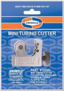 DESCRIPTION: (5) MINI TUBING CUTTER BRAND/MODEL: UNIWELD 7000 SIZE: 1/8-7/8 RETAIL$: $11.99 EA QTY: 5