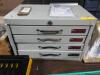 DESCRIPTION: (1) PIN GAGE LIBRARY SET BRAND/MODEL: VERMONT GAGE INFORMATION: CLASS ZZ, BLACK SIZE: 4 DRAWERS, .0110-0.750 RETAIL$: $1719.79 EA QTY: 1 - 2