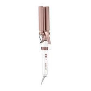 DESCRIPTION: (1) DOUBLE CERAMIC TRIPPLE BARREL WAVER BRAND/MODEL: CONAIR INFORMATION: PINK SIZE: 30 HEAT SETTINGS RETAIL$: $32.99 EA QTY: 1