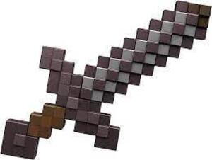 DESCRIPTION: (1) NETHERITE SWORD BRAND/MODEL: MINECRAFT INFORMATION: AGES 6+ RETAIL$: $24.75 EA QTY: 1