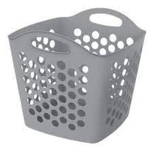 DESCRIPTION: (5) LAUNDRY BASKET BRAND/MODEL: SQUARE FLEX #14-110 INFORMATION: WHITE RETAIL$: $13.87 EA QTY: 5