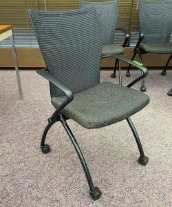 (5) - PREMIUM ROLLING TASK CHAIRS WITH ARM RESTS