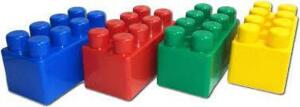 DESCRIPTION: (1) MULTI COLORED BLOCKS BRAND/MODEL: JUMBO BLOCKS SIZE: 24 PIECES RETAIL$: $48.99 EA QTY: 1