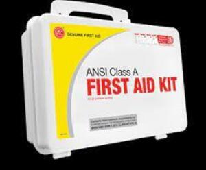 DESCRIPTION: (3) FIRST AID KIT BRAND/MODEL: GENUINE FIRST AID SIZE: 10 PERSON RETAIL$: $35.00 EA QTY: 3