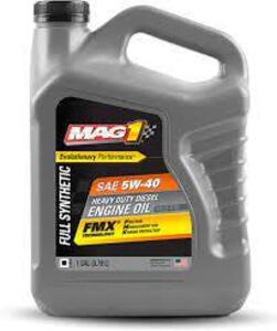 DESCRIPTION: (1) HEAVY DUTY DIESEL ENGINE OIL BRAND/MODEL: MAG1 INFORMATION: SAE 5W-40 SIZE: 1 GALLON RETAIL$: $31.59 EA QTY: 1