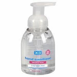 DESCRIPTION: (1) CASE OF (12) ALCOHOL FREE HAND SANITIZER BRAND/MODEL: X3 CLEAN #3VDF4 SIZE: 8.5 OZ RETAIL$: $9.54 EA QTY: 1