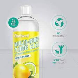 DESCRIPTION: (6) MULTI SURFACE FLOOR CLEANER BRAND/MODEL: GLADWELL INFORMATION: CITRUS SIZE: 16 OZ RETAIL$: $13.78 EA QTY: 6