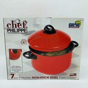 CHEF PHILIPPE 7 QT. NON-STICK PASTA COOKER RETAILS FOR $20.49