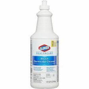 DESCRIPTION: (6) BLEACH GERMICIDAL CLEAER BRAND/MODEL: CLOROX HEALTHCARE SIZE: 1 QT RETAIL$: $7.34 EA QTY: 6