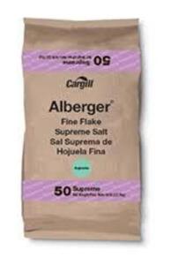 DESCRIPTION: (1) COARSE TOPPING SALT BRAND/MODEL: CARGILL ALBERGER SIZE: 50 LB RETAIL$: $100.00 EA QTY: 1