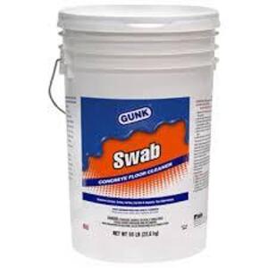 DESCRIPTION: (1) SWAB CONCRETE FLO0R CLEANER BRAND/MODEL: GUNK #SWAB INFORMATION: GRAINGER # IS WRONG SIZE: 5 GALLON RETAIL$: $166.30 EA QTY: 1