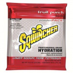 DESCRIPTION: (8) BAGS OF CONCENTRATED SPORTS DRINK BRAND/MODEL: SQWINCHER INFORMATION: ASSORTED FLAVORS SIZE: 2.5 GALLON EA RETAIL$: $5.00 EA QTY: 8