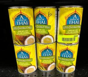 (6)- CANS OF COCONUT MILK