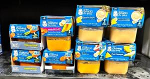 (32)- CONTAINERS OF BABY FOOD