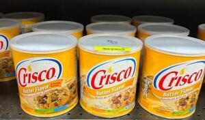 (8)- CANS OF BUTTER FLAVOR CRISCO