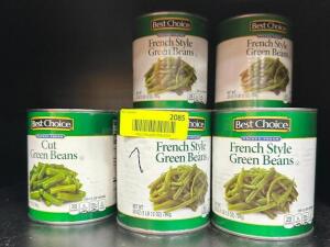 (7)- LARGE CANS OF GREEN BEANS