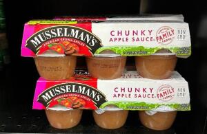 (6)- PACKAGES OF CHUNKY APPLE SAUCE