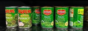 (37)- CANS OF SPINACH