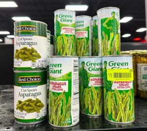 (33)- CANS OF ASPARAGUS