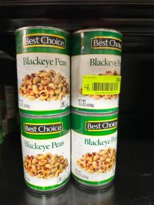 (8)- CANS OF BLACKEYE PEAS