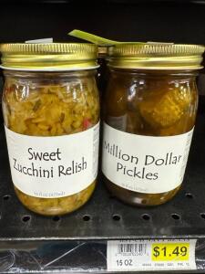 (12)- JARS OF RELISH AND PICKLES