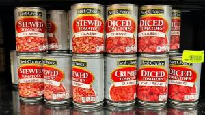 (46)- CANS OF TOMATOES