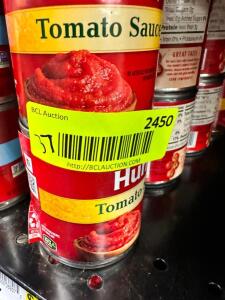 (37)- CANS OF TOMATO SAUCE