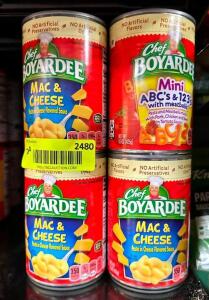 (20)- CANS OF CHEF BOYARDEE