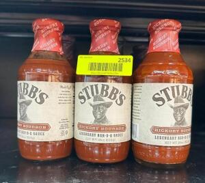 (14)- BOTTLES OF BBQ SAUCE