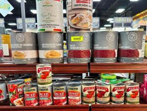 ASSORTED CANNED GOODS AND SAUCES